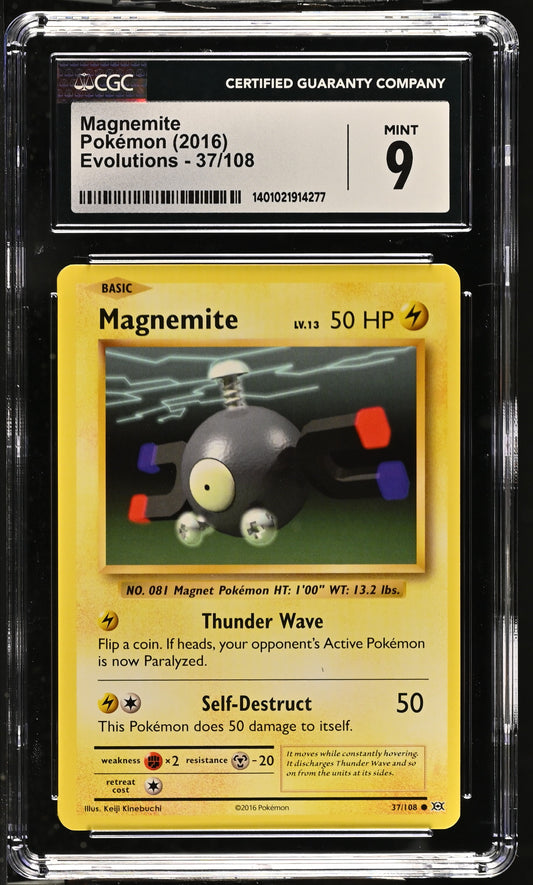 2016 Evolutions #37/108 Magnemite CGC 9