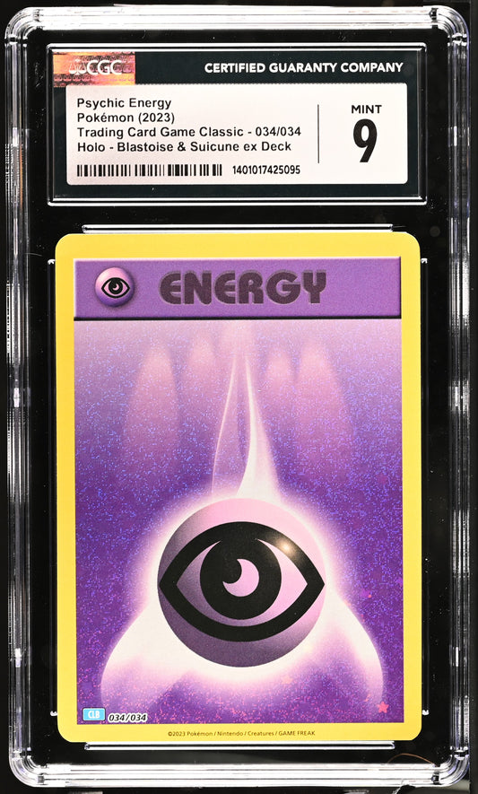 2023 Trading Card Game Classic - CLV, CLC, CLB #034/034 Psychic Energy CGC 9